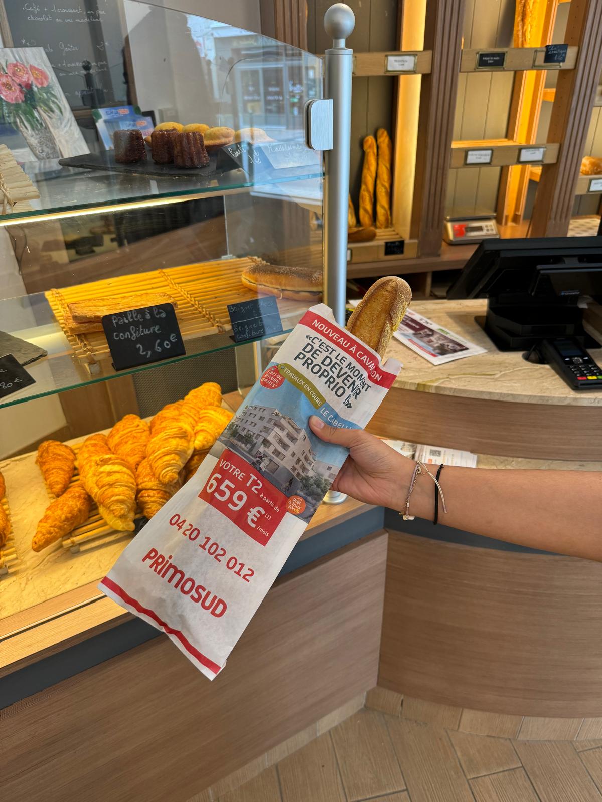 Communiquer en boulangerie avec le sac à pain publicitaire