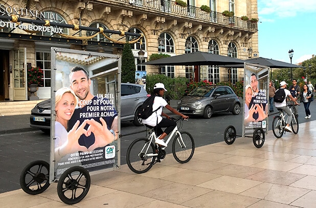 vélo publicitaire / Street marketing
