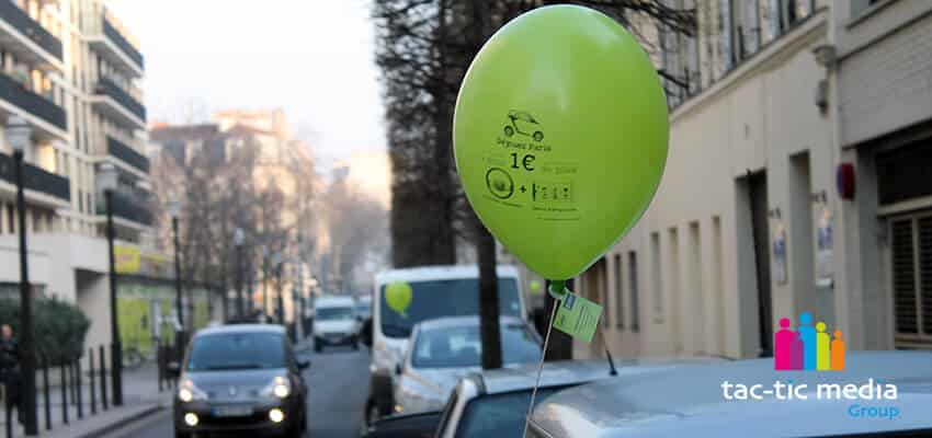 Guérilla ballons / Street marketing