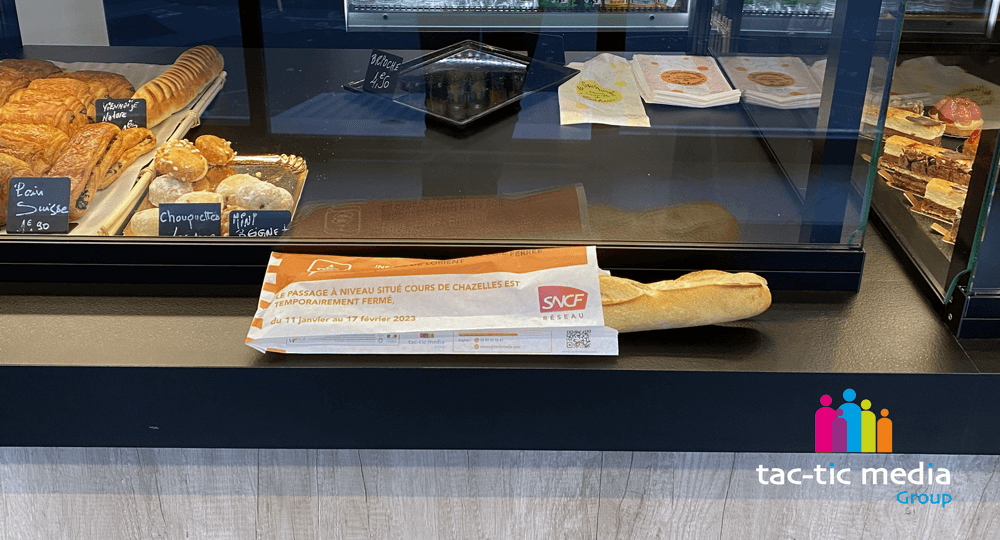 Campagne de sacs à pain publicitaires à Lorient