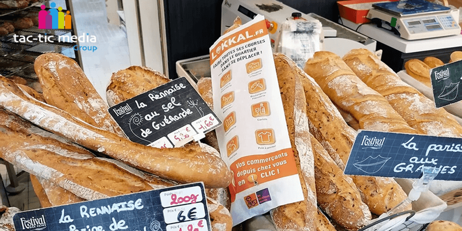 Sac à pain publicitaire à Rennes