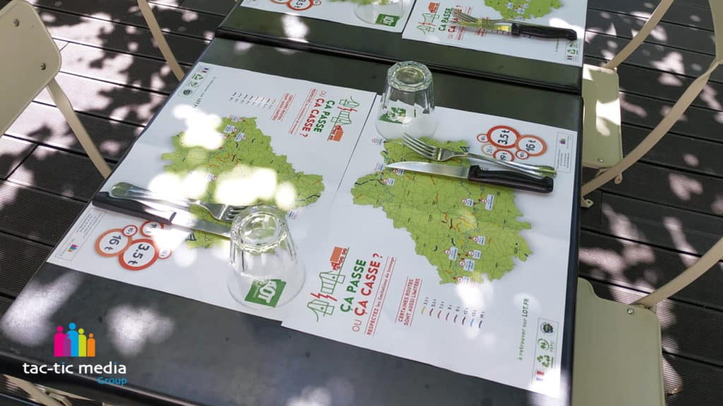 Notre opération de sets de table publicitaires en Occitanie