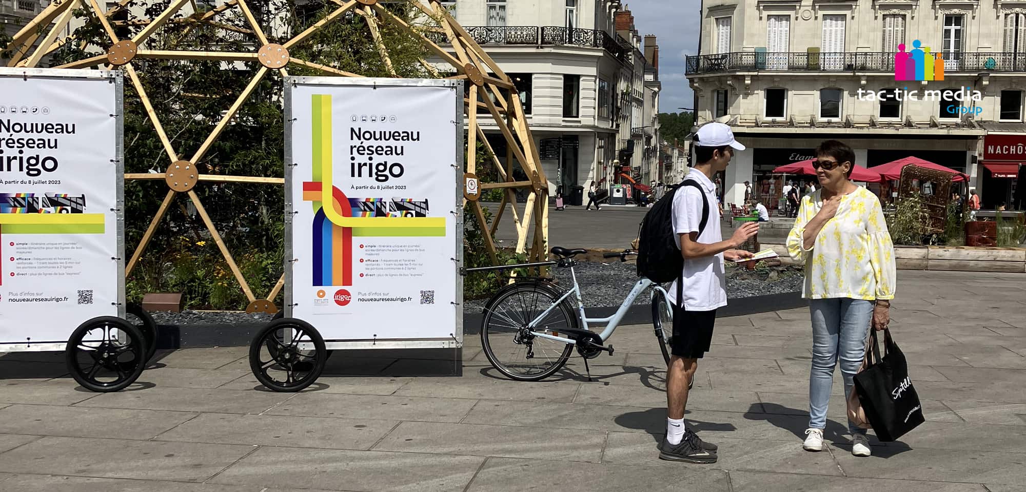 Campagne d’affichage mobile et de street marketing à Angers