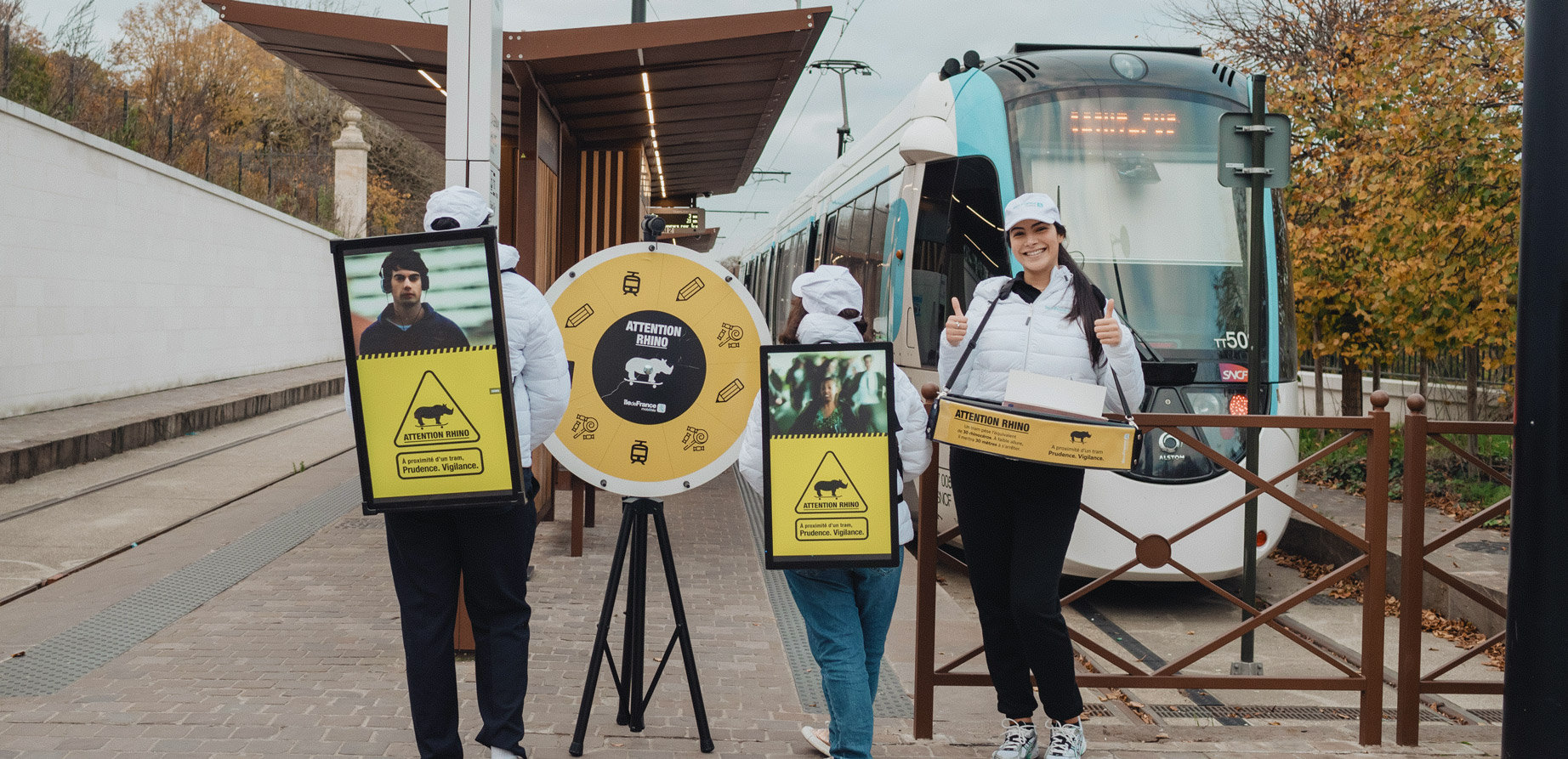 Keolis met en avant sa campagne de prévention grâce au street marketing