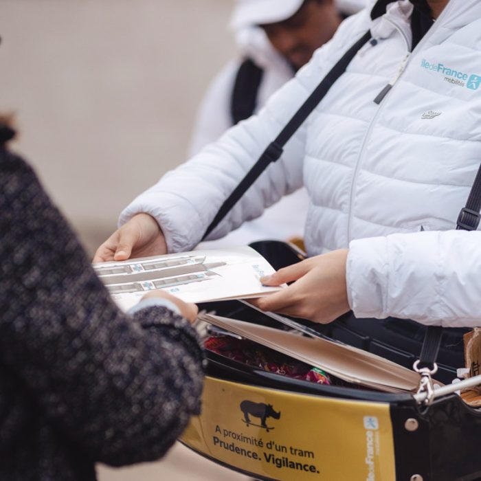 distribution de goodies avec affibac