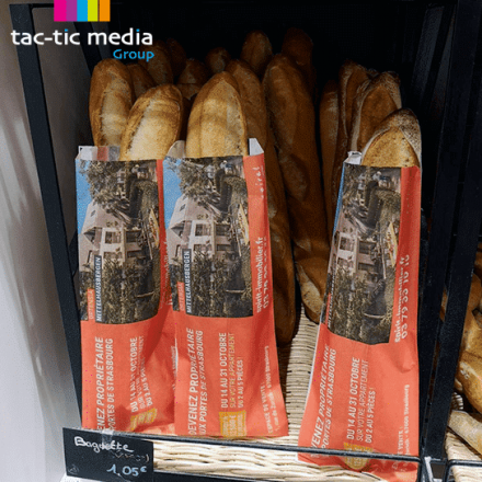 sac à pain publicitaire à Strasbourg